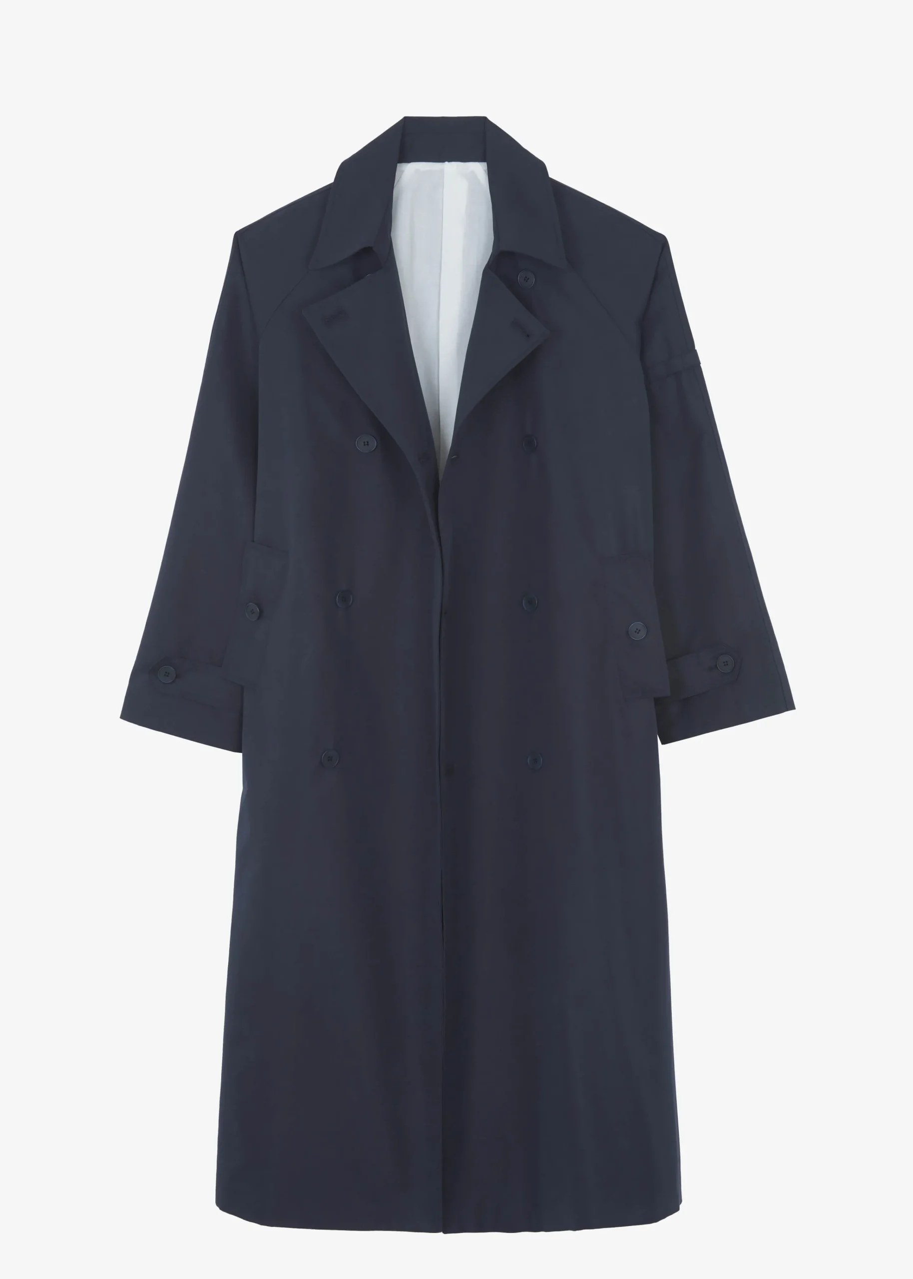 The Frankie Shop Anderson Trench Coat Dark Navy Discount