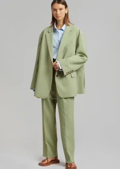 The Frankie Shop Bea Blazer Sage Clearance