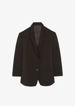 The Frankie Shop Bea Blazer Dark Espresso Best
