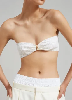 The Frankie Shop Bevza 'Bevza' Crop Top White Sale