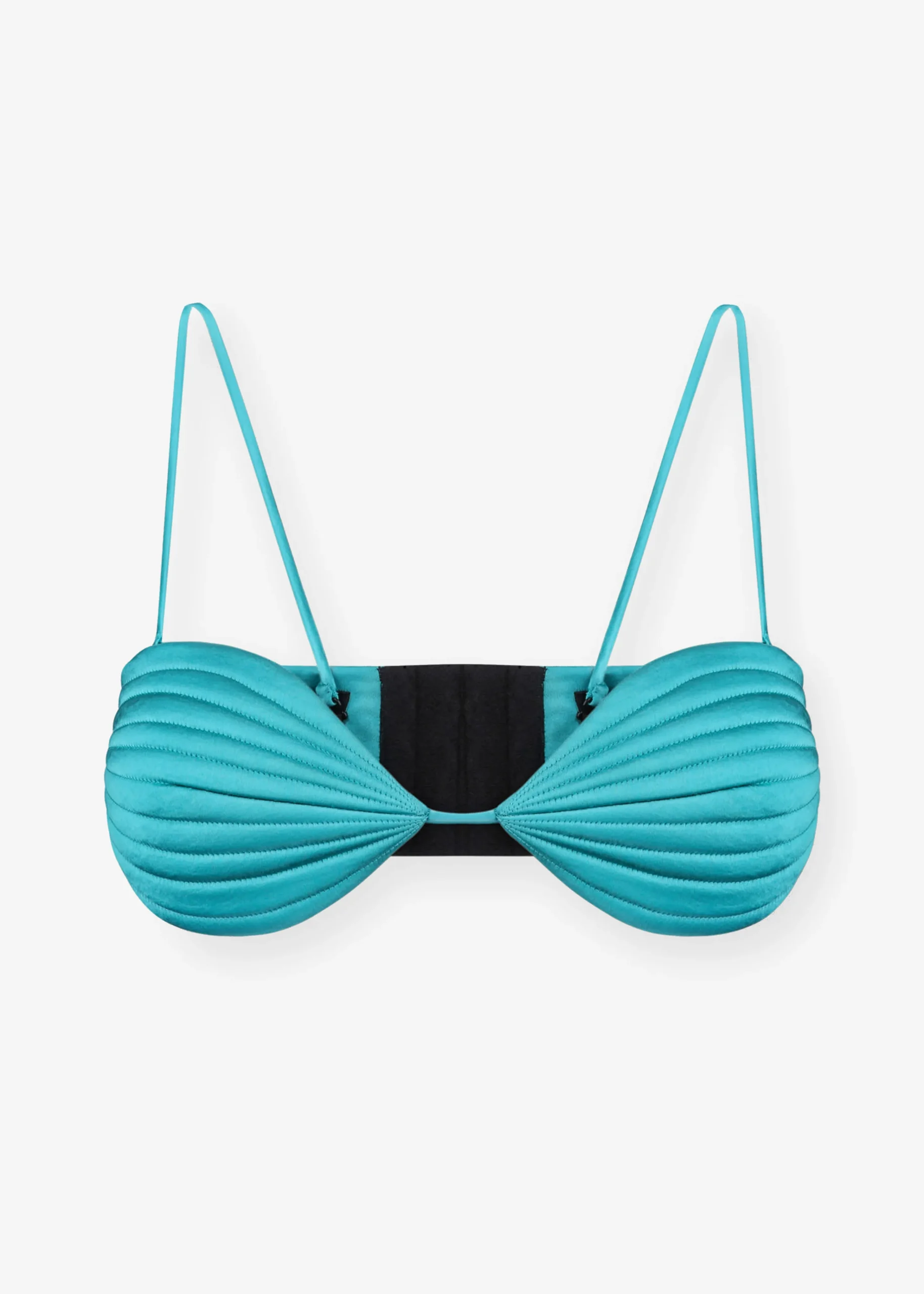 The Frankie Shop Bevza Seashell Bustier Emerald Online