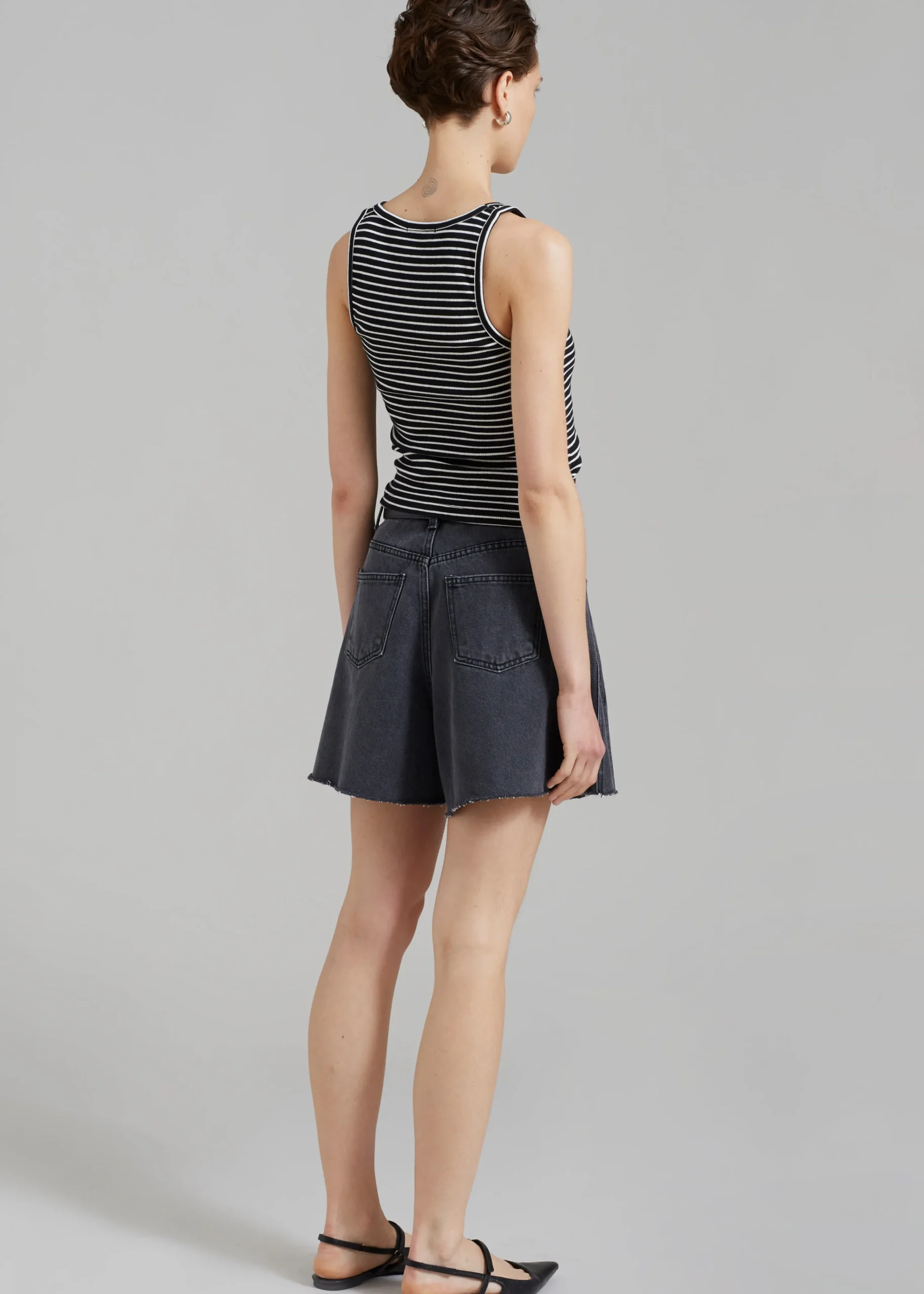 The Frankie Shop Bryn Tank Top White Stripe Outlet