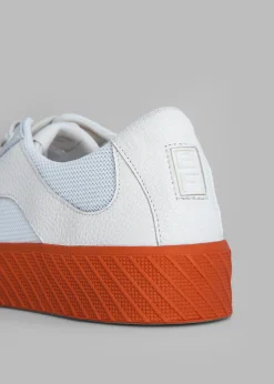 The Frankie Shop By Far Rodina Sneakers Tangerine On White Discount