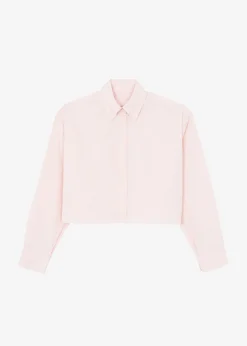 The Frankie Shop Caracas Cropped Shirt Pink Best