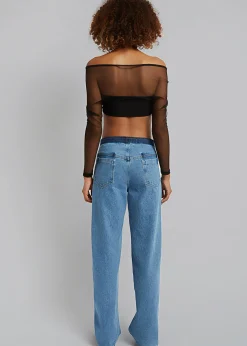 The Frankie Shop Christopher Esber Polar Orbit Shawl Crop Black Clearance