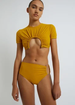 The Frankie Shop Christopher Esber U Prong Tee Mustard Best