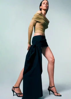 The Frankie Shop Christopher Esber Veiled Top Tannin Clearance