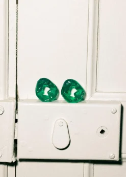 The Frankie Shop Completedworks Scrunch Bio-Resin Earrings Green Online