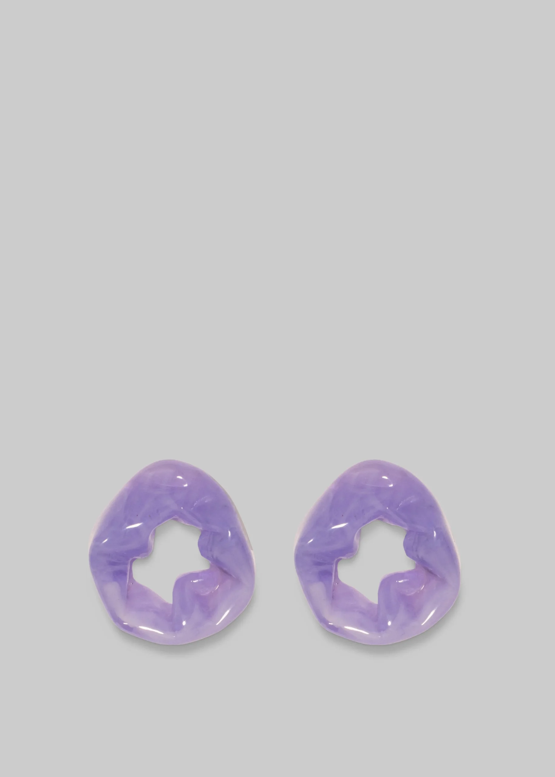 The Frankie Shop Completedworks Scrunch Bio-Resin Earrings Lilac Online