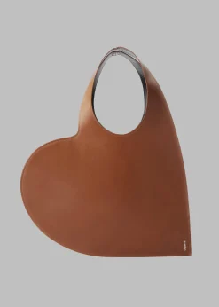 The Frankie Shop Coperni Heart Tote Bag Camel Outlet