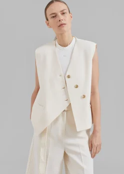 The Frankie Shop Delphi Vest Cream Discount