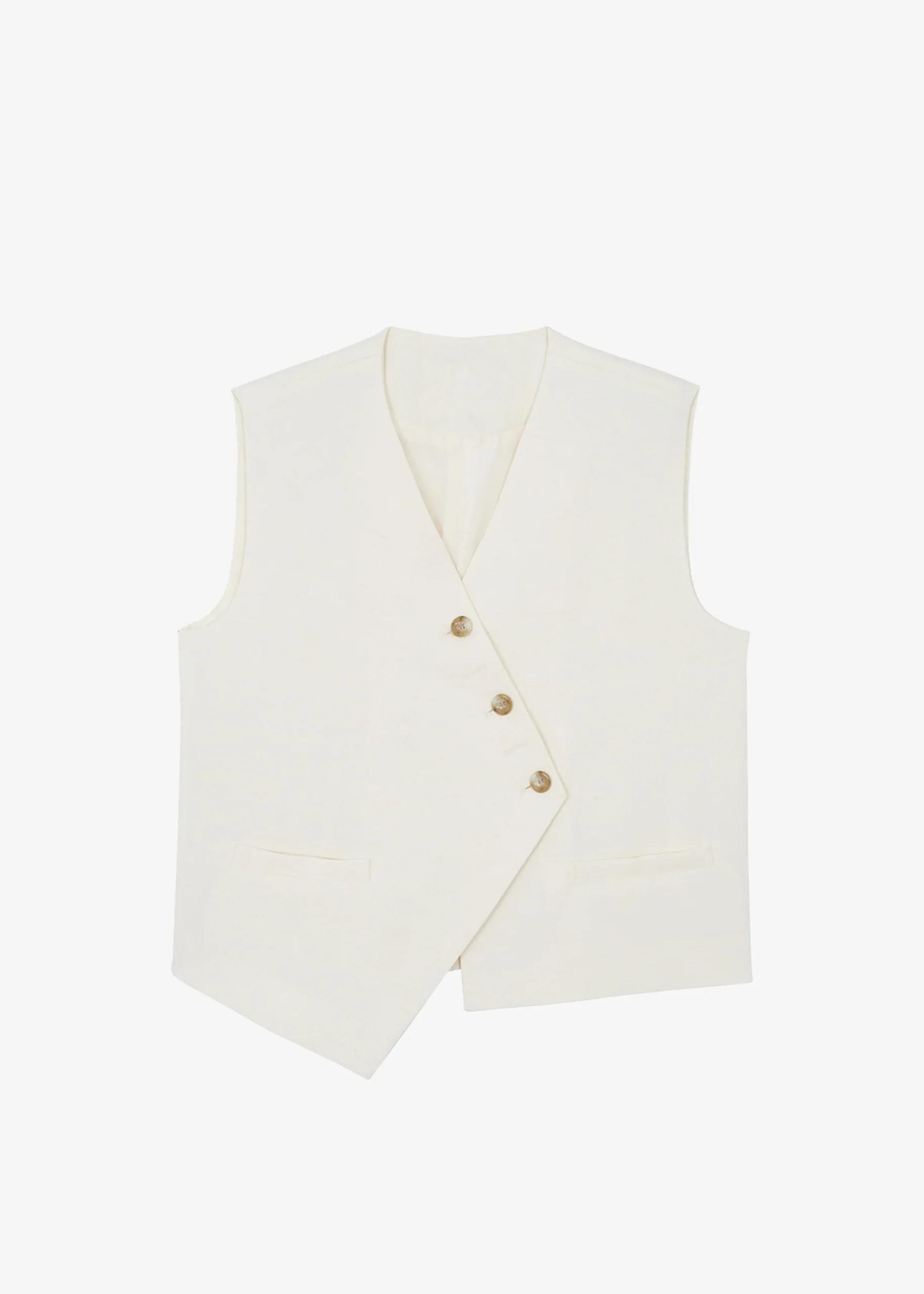 The Frankie Shop Delphi Vest Cream Discount