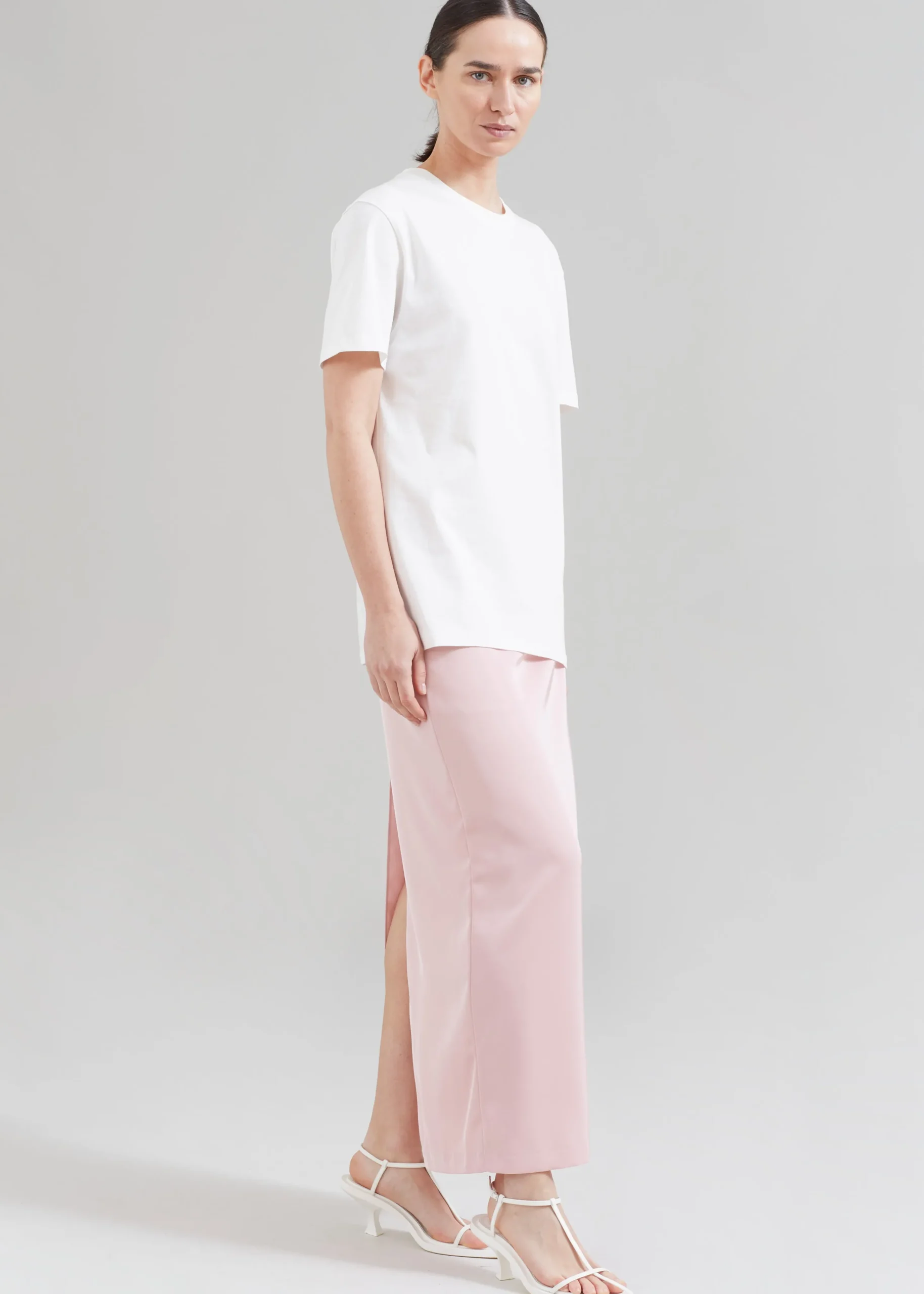 The Frankie Shop Demi Pencil Skirt Pink Discount