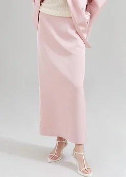 The Frankie Shop Demi Pencil Skirt Pink Discount