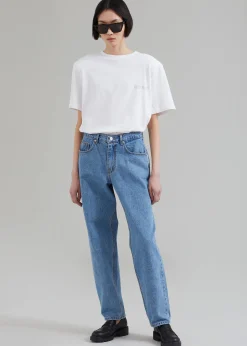 The Frankie Shop Dublin Jeans Blue Denim Outlet