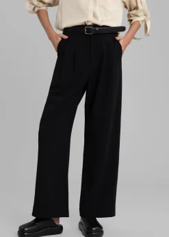 The Frankie Shop Eevi Wide Pants Black Sale