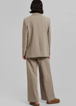 The Frankie Shop Eevi Wide Pants Taupe