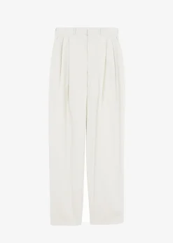 The Frankie Shop Effie Pleated Pants Beige