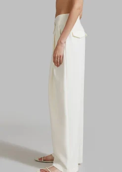 The Frankie Shop Eloise Trousers Cream Sale