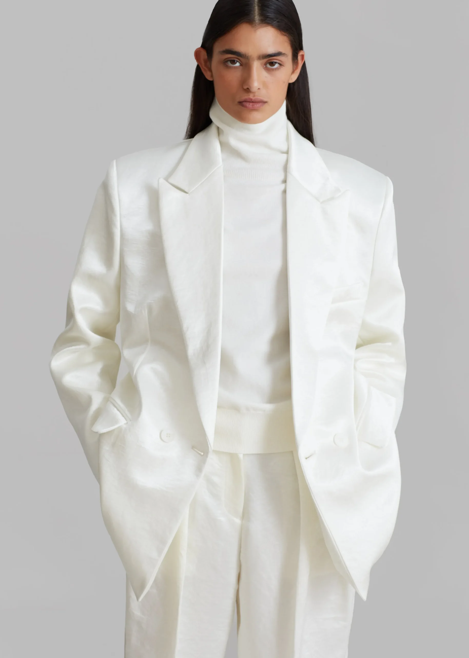 The Frankie Shop Elvira Blazer Ivory Hot
