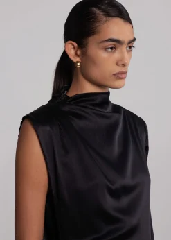 The Frankie Shop Envelope 1976 Nomad Dress Black Outlet