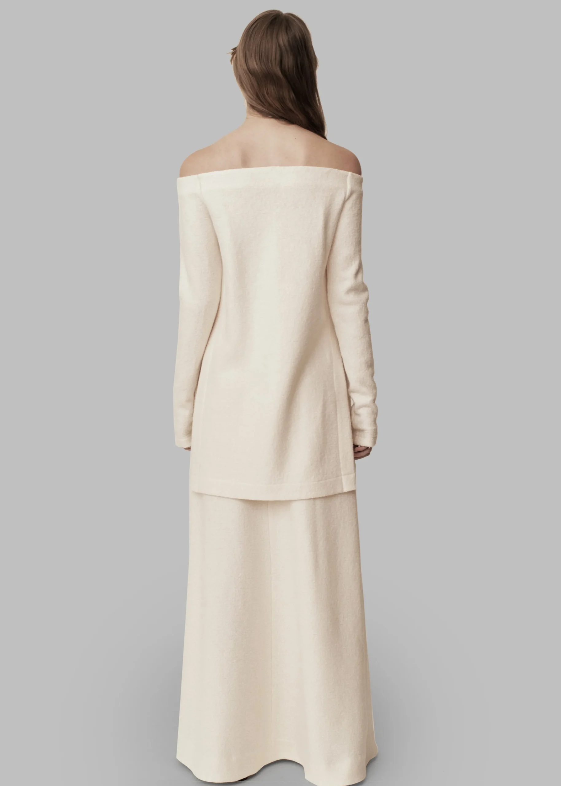 The Frankie Shop Esse Studios Pila Off-Shoulder Top Crema Online