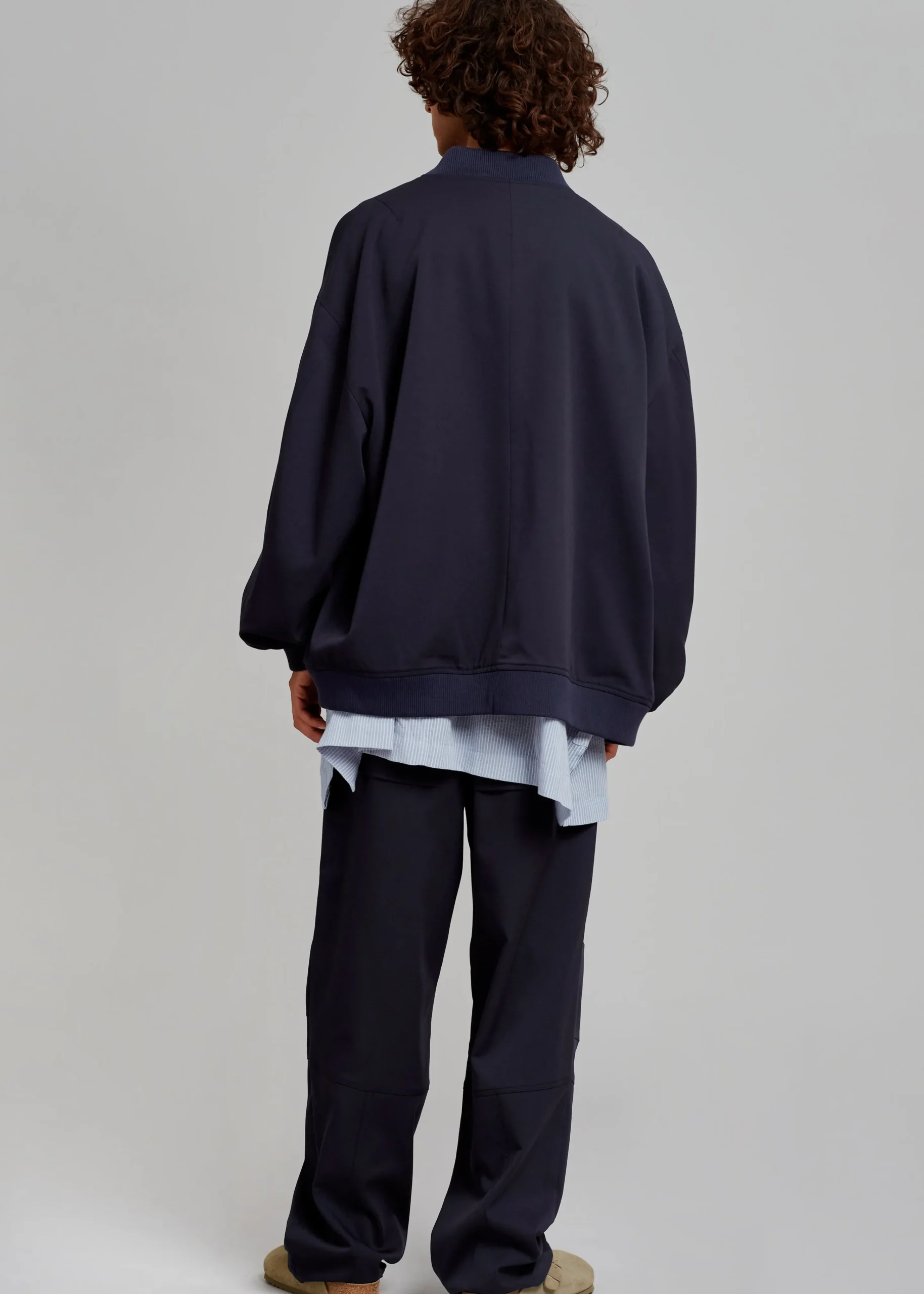 The Frankie Shop Evans Bomber Navy Discount