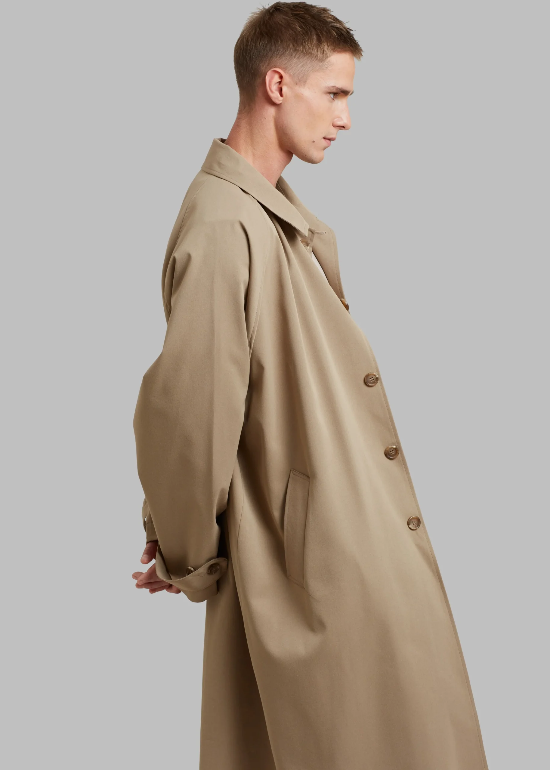 The Frankie Shop Fane Trench Beige Clearance