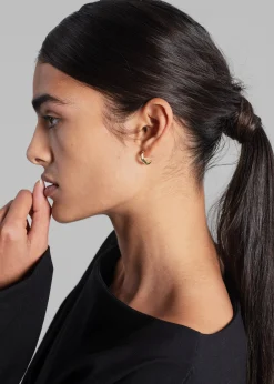 The Frankie Shop Fay Andrada Selka Petite Hoops Gold Discount