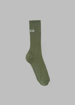 The Frankie Shop Frankie In English Ribbed Socks Thyme Best