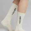 The Frankie Shop Frankie In Japanese Ribbed Socks Vanilla Hot