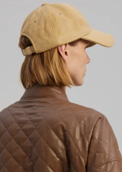 The Frankie Shop Frankie Wool Baseball Cap Caramel Hot
