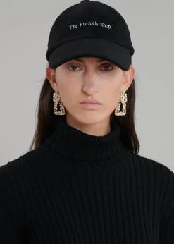 The Frankie Shop Frankie Wool Baseball Cap Black Online