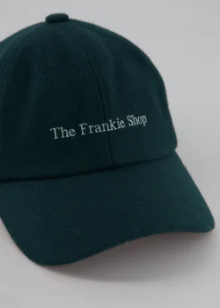 The Frankie Shop Frankie Wool Baseball Cap Bottle Green Best