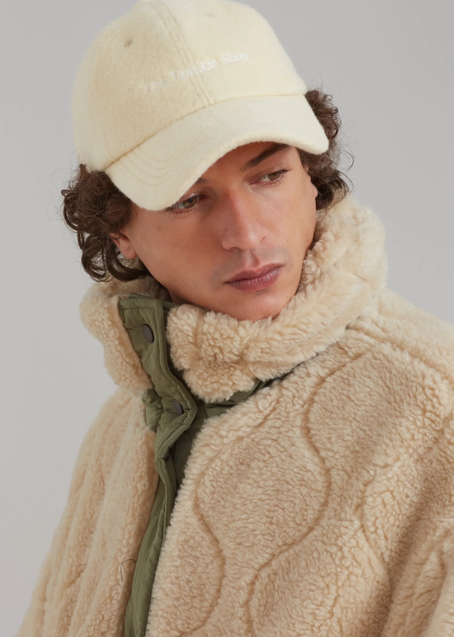 The Frankie Shop Frankie Wool Baseball Cap Pale Yellow Outlet