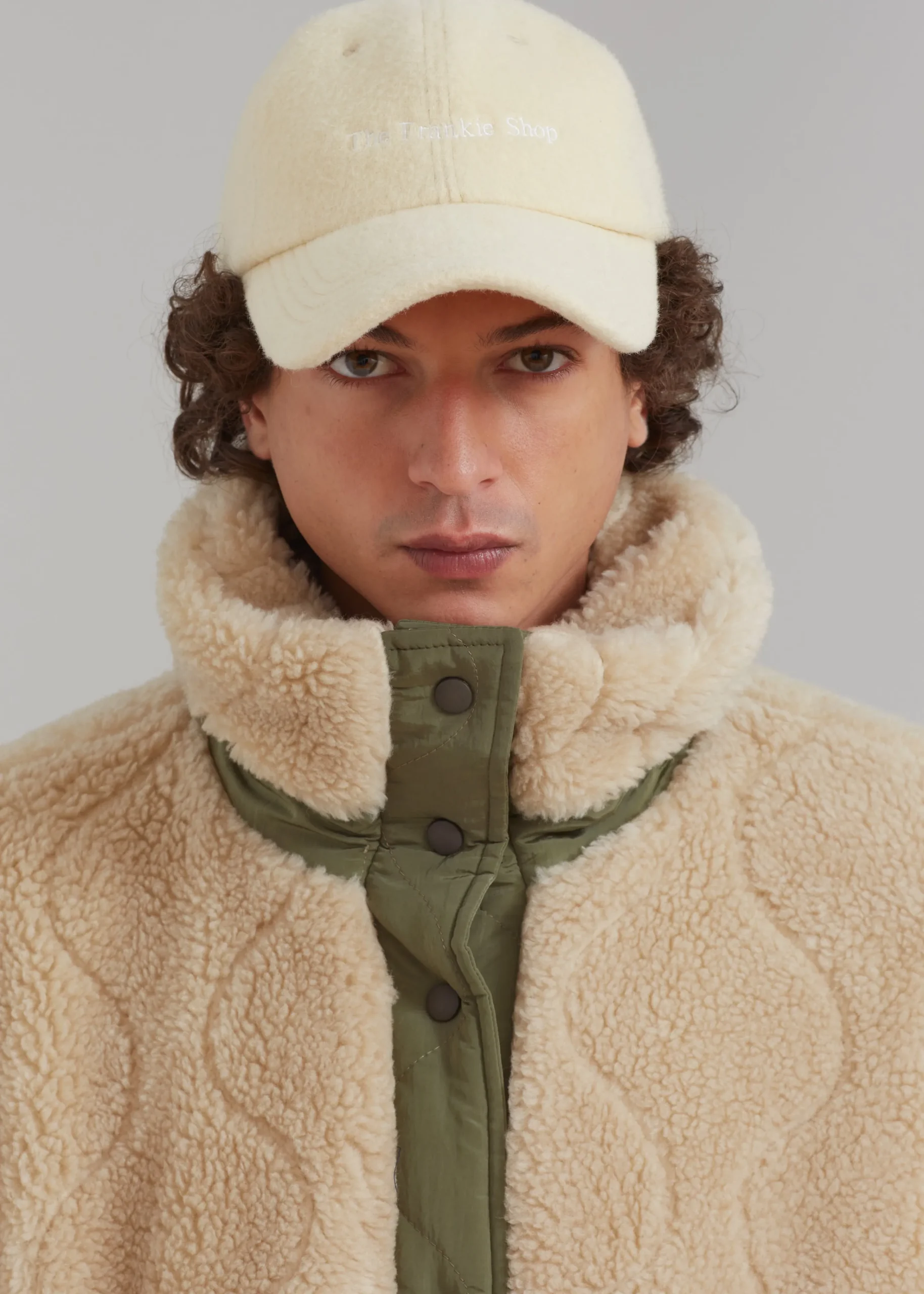 The Frankie Shop Frankie Wool Baseball Cap Pale Yellow Outlet