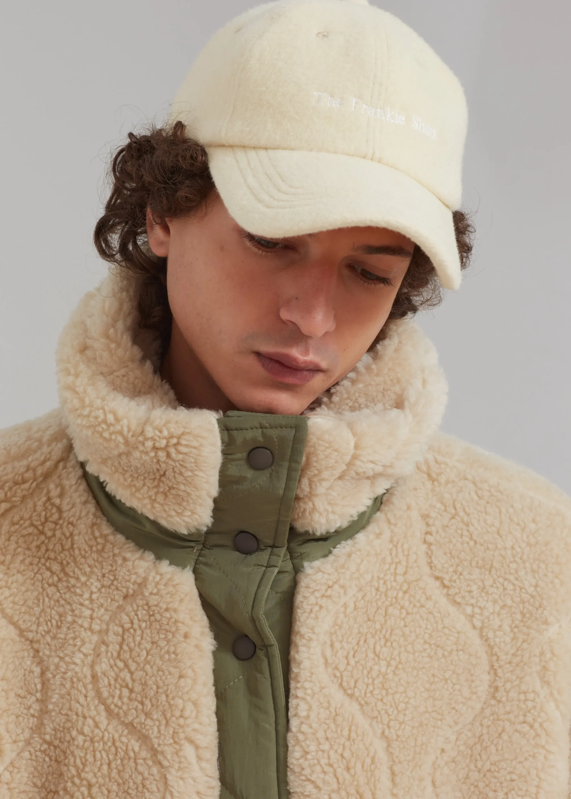 The Frankie Shop Frankie Wool Baseball Cap Pale Yellow Outlet