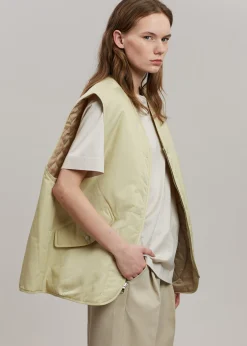 The Frankie Shop Gaby Reversible Vest Mastic New