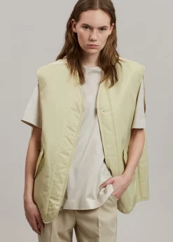 The Frankie Shop Gaby Reversible Vest Mastic New