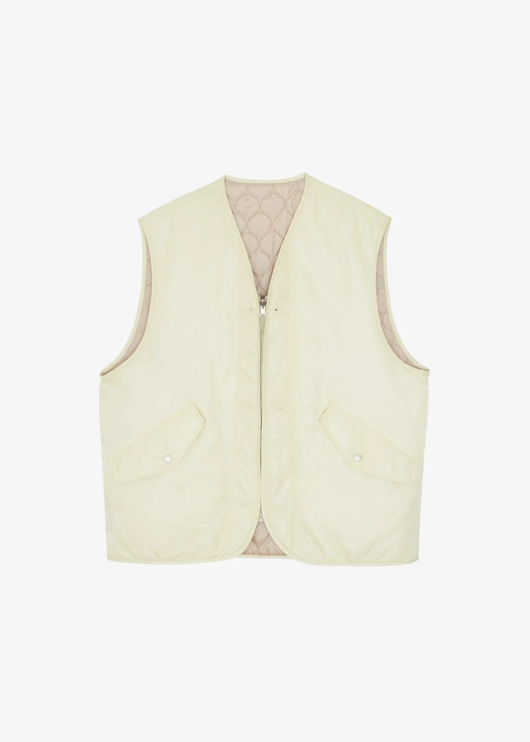 The Frankie Shop Gaby Reversible Vest Mastic New
