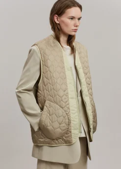 The Frankie Shop Gaby Reversible Vest Mastic New