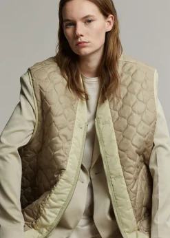 The Frankie Shop Gaby Reversible Vest Mastic New