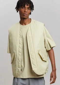 The Frankie Shop Gaby Reversible Vest Mastic New