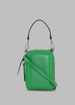 The Frankie Shop Ganni Banner Camera Bag Kelly Green Sale