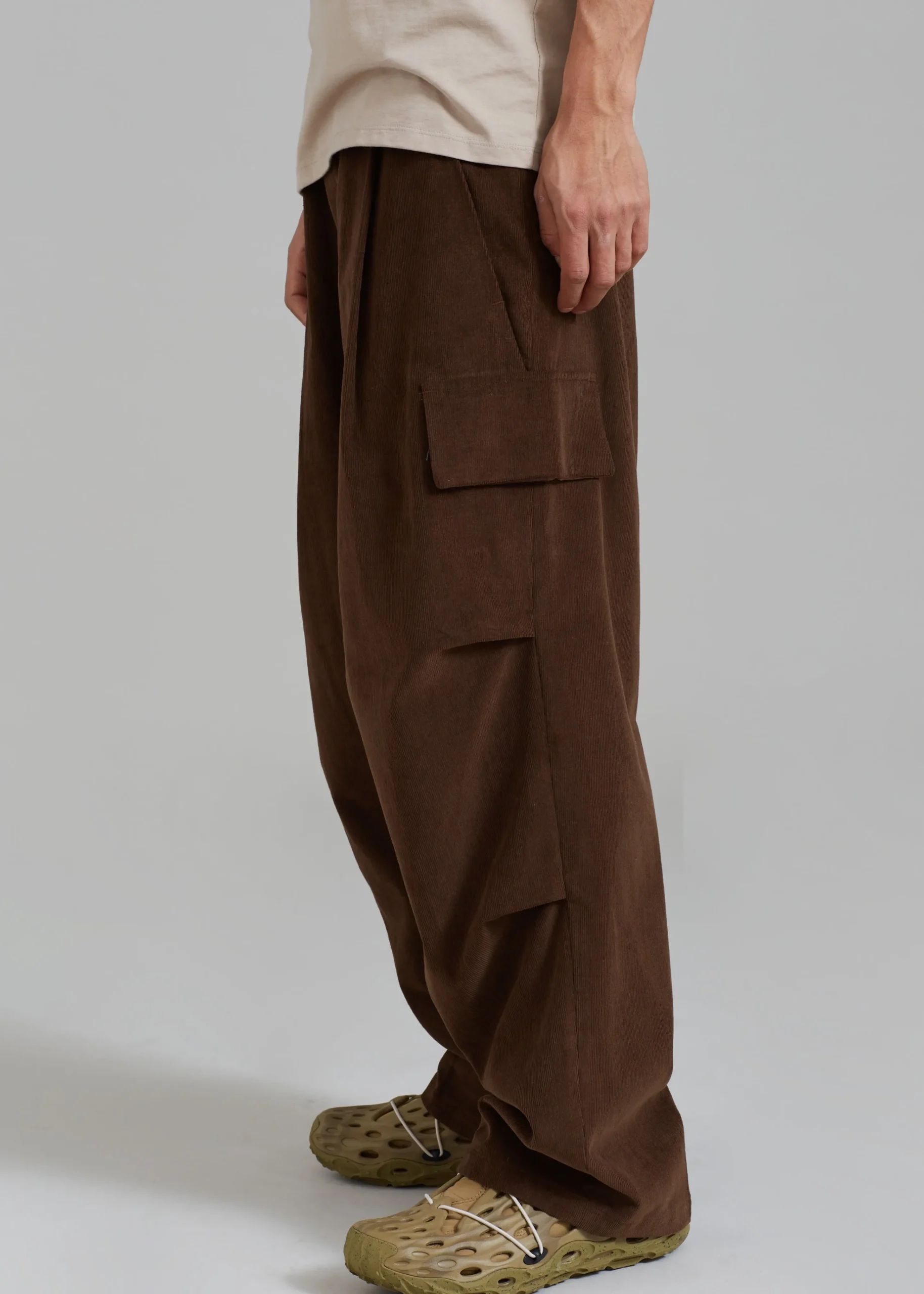 The Frankie Shop Garnett Corduroy Pants Brown Sale