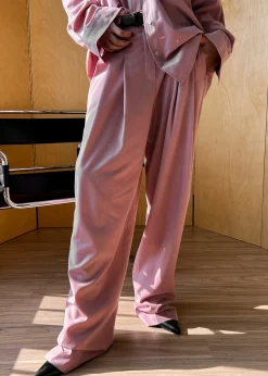 The Frankie Shop Gelso Pleated Trousers Rose Best
