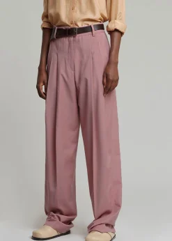 The Frankie Shop Gelso Pleated Trousers Rose Best