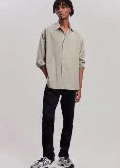 The Frankie Shop Gelso Shirt Light Taupe Melange Online