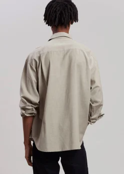 The Frankie Shop Gelso Shirt Light Taupe Melange Online