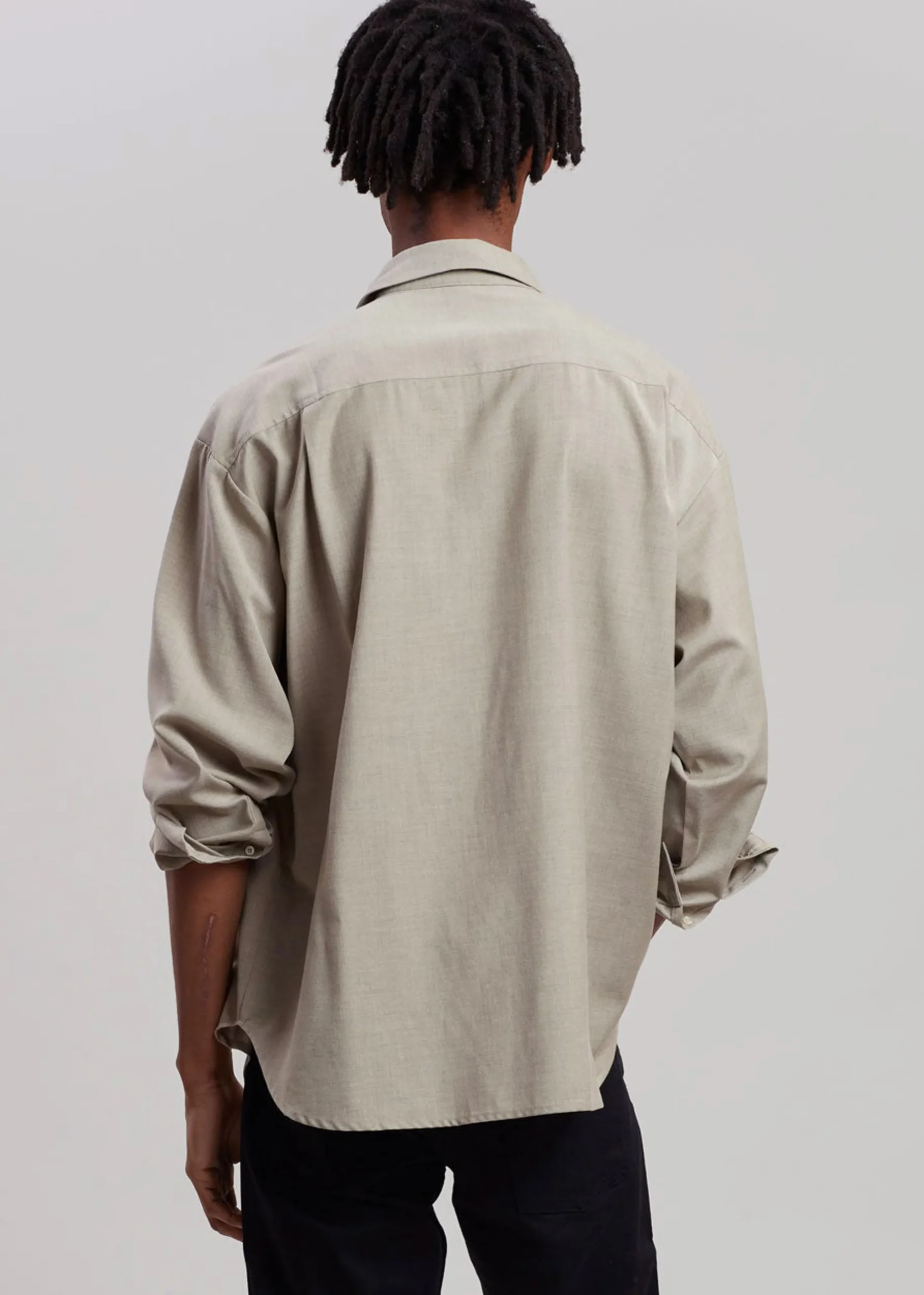 The Frankie Shop Gelso Shirt Light Taupe Melange Online